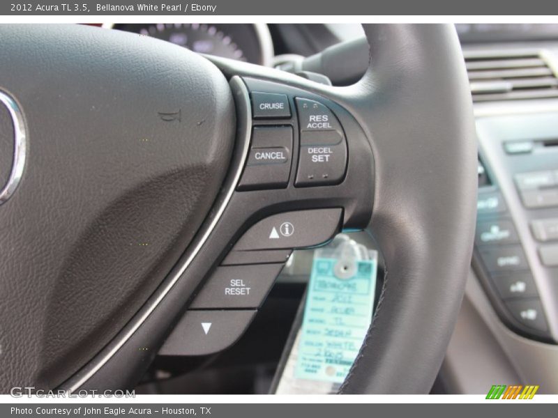 Bellanova White Pearl / Ebony 2012 Acura TL 3.5