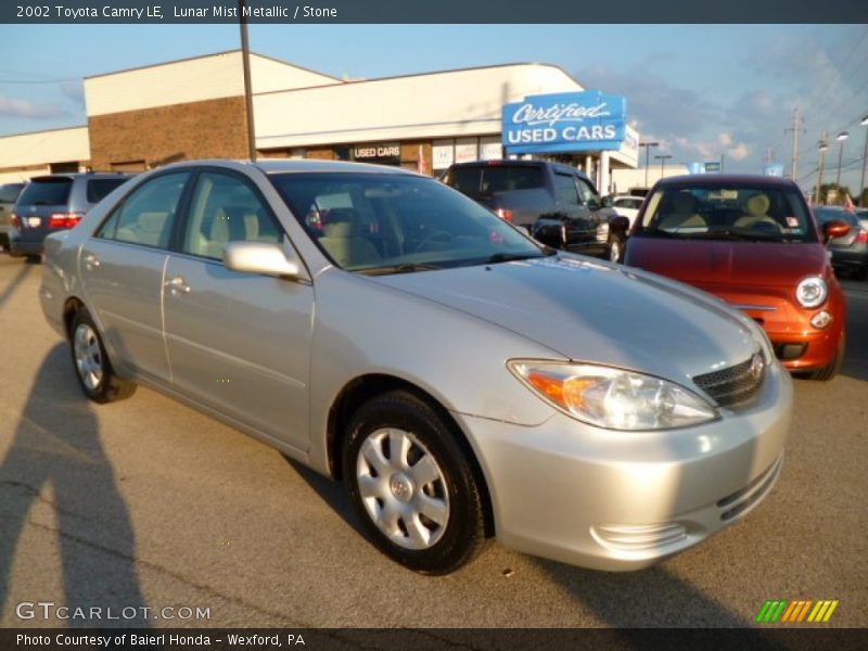 Lunar Mist Metallic / Stone 2002 Toyota Camry LE