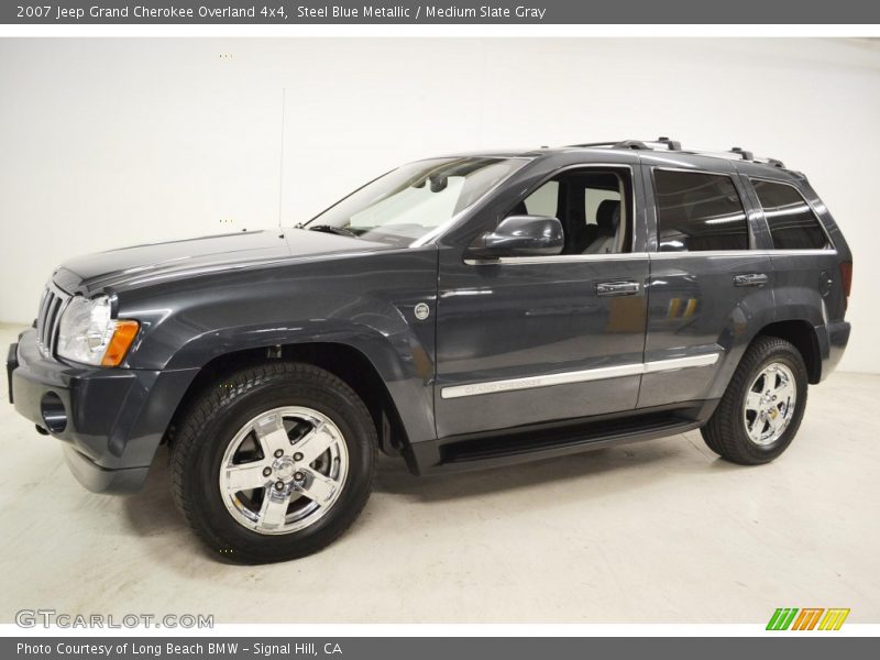 Steel Blue Metallic / Medium Slate Gray 2007 Jeep Grand Cherokee Overland 4x4