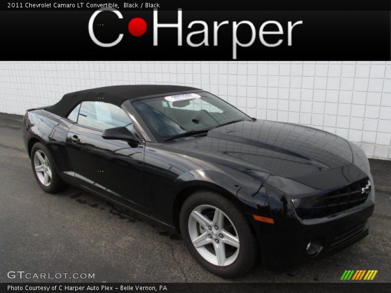 Black / Black 2011 Chevrolet Camaro LT Convertible