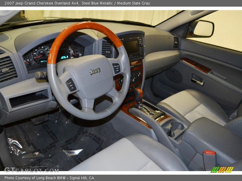 Steel Blue Metallic / Medium Slate Gray 2007 Jeep Grand Cherokee Overland 4x4