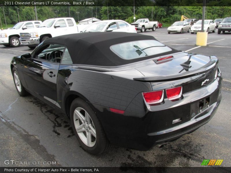 Black / Black 2011 Chevrolet Camaro LT Convertible