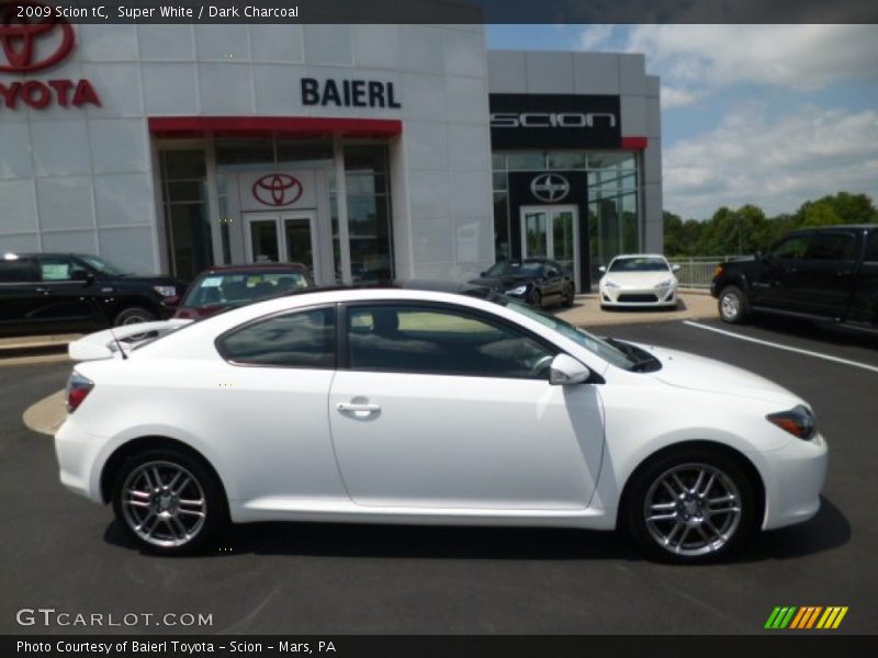 Super White / Dark Charcoal 2009 Scion tC