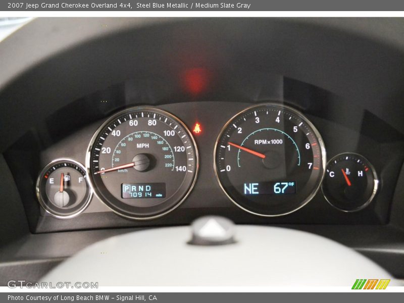 Steel Blue Metallic / Medium Slate Gray 2007 Jeep Grand Cherokee Overland 4x4