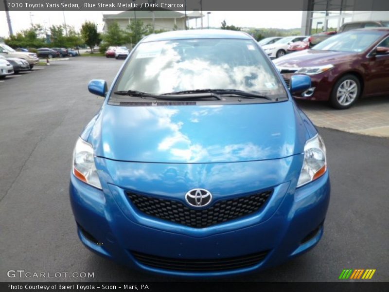 Blue Streak Metallic / Dark Charcoal 2010 Toyota Yaris Sedan