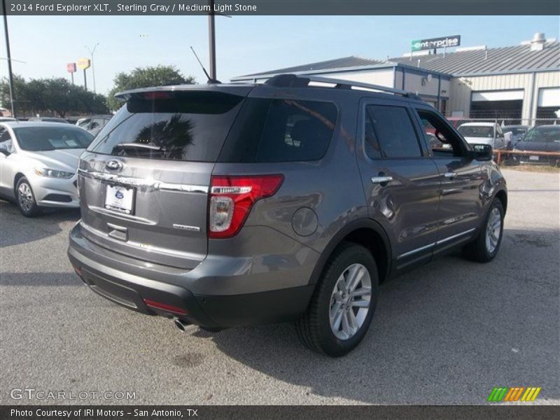 Sterling Gray / Medium Light Stone 2014 Ford Explorer XLT