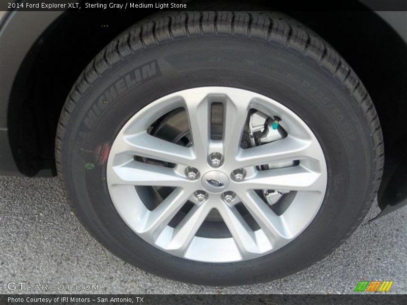Sterling Gray / Medium Light Stone 2014 Ford Explorer XLT
