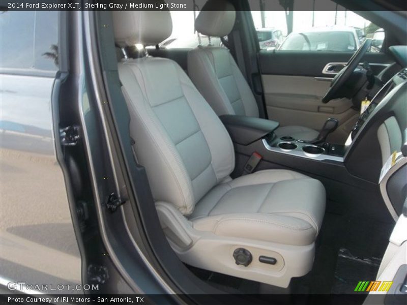 Sterling Gray / Medium Light Stone 2014 Ford Explorer XLT
