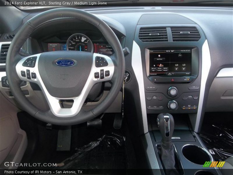 Sterling Gray / Medium Light Stone 2014 Ford Explorer XLT