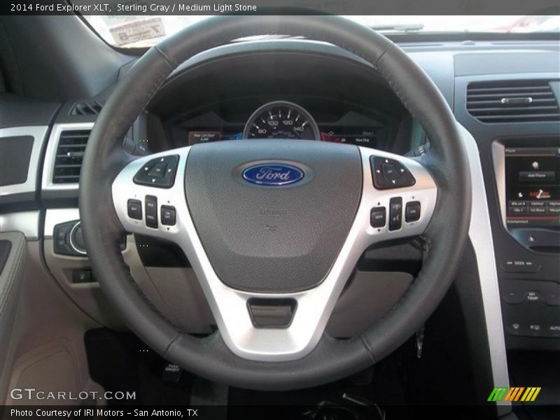 Sterling Gray / Medium Light Stone 2014 Ford Explorer XLT