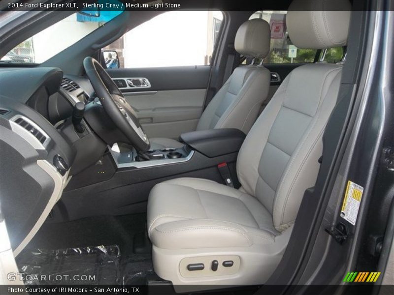 Sterling Gray / Medium Light Stone 2014 Ford Explorer XLT