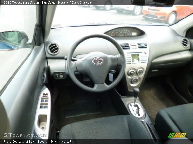 Blue Streak Metallic / Dark Charcoal 2010 Toyota Yaris Sedan
