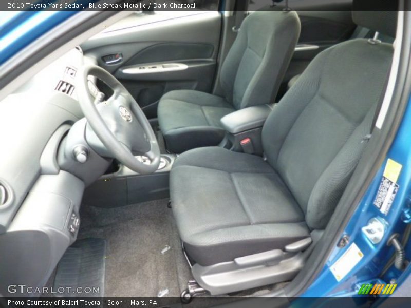Blue Streak Metallic / Dark Charcoal 2010 Toyota Yaris Sedan