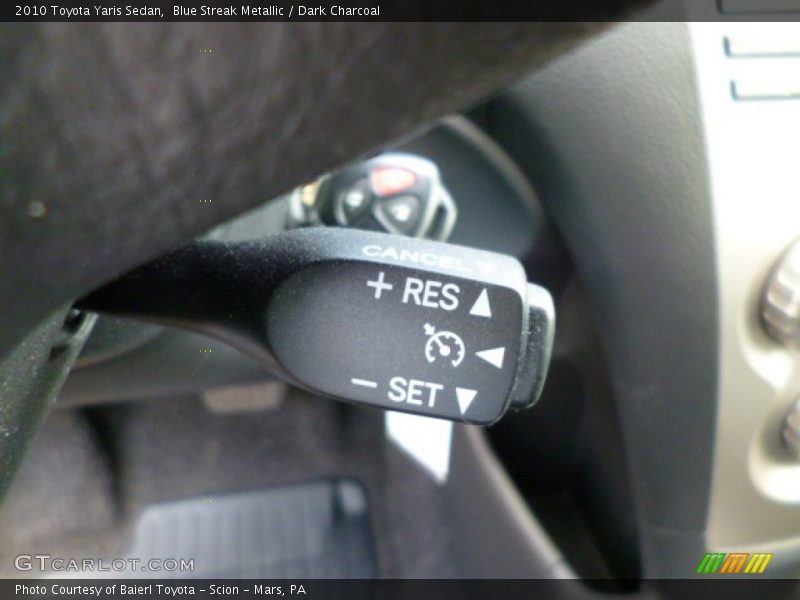 Blue Streak Metallic / Dark Charcoal 2010 Toyota Yaris Sedan