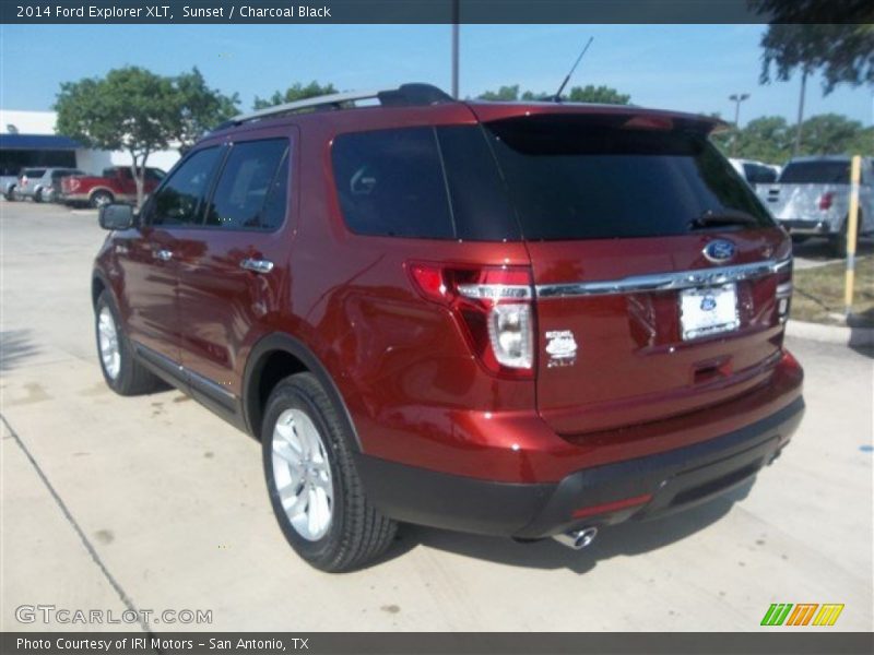 Sunset / Charcoal Black 2014 Ford Explorer XLT