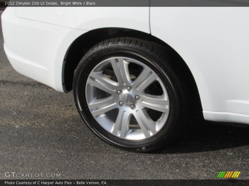 Bright White / Black 2012 Chrysler 200 LX Sedan