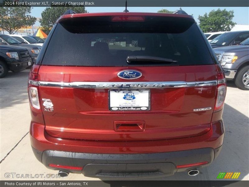 Sunset / Charcoal Black 2014 Ford Explorer XLT