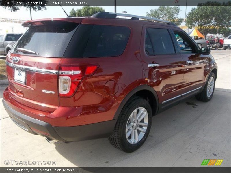 Sunset / Charcoal Black 2014 Ford Explorer XLT