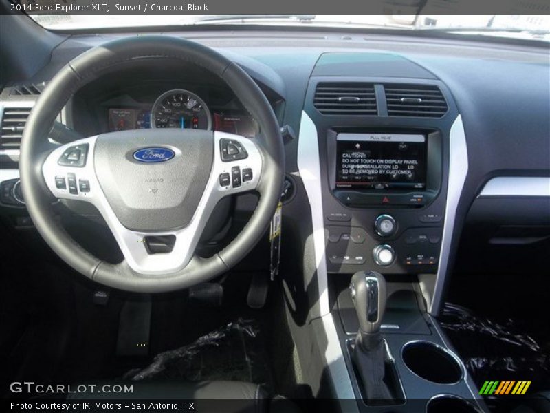 Sunset / Charcoal Black 2014 Ford Explorer XLT