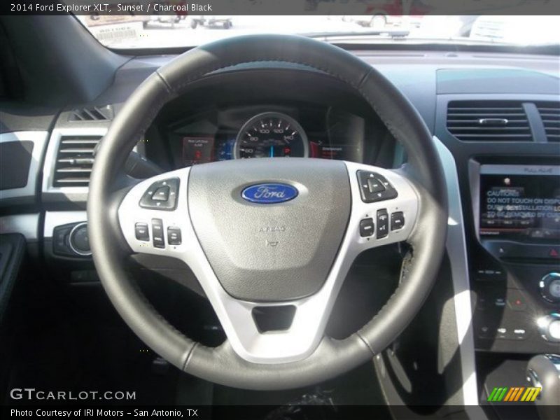 Sunset / Charcoal Black 2014 Ford Explorer XLT