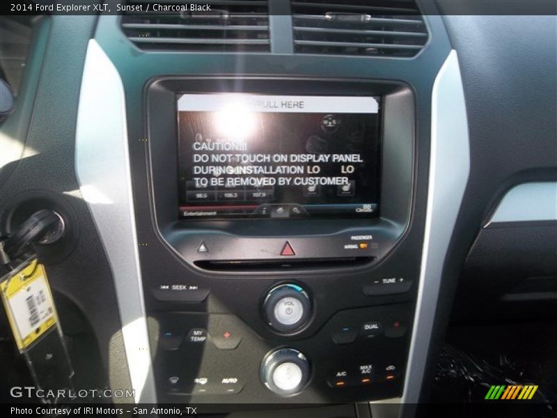 Sunset / Charcoal Black 2014 Ford Explorer XLT