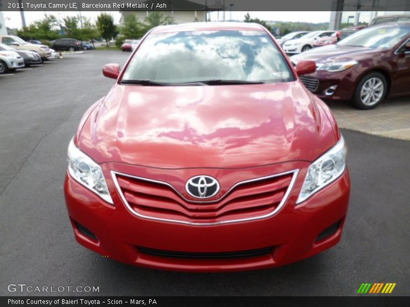 Barcelona Red Metallic / Ash 2011 Toyota Camry LE