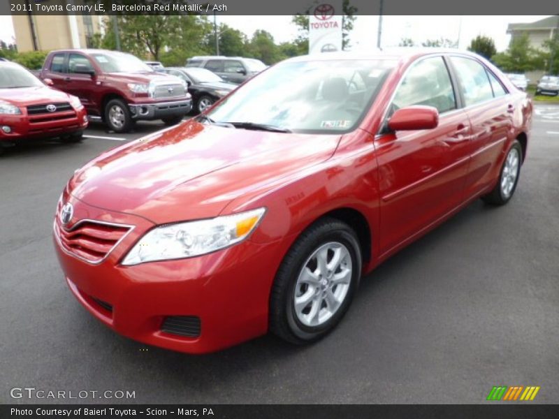 Barcelona Red Metallic / Ash 2011 Toyota Camry LE