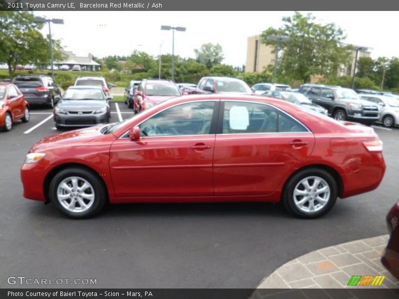 Barcelona Red Metallic / Ash 2011 Toyota Camry LE