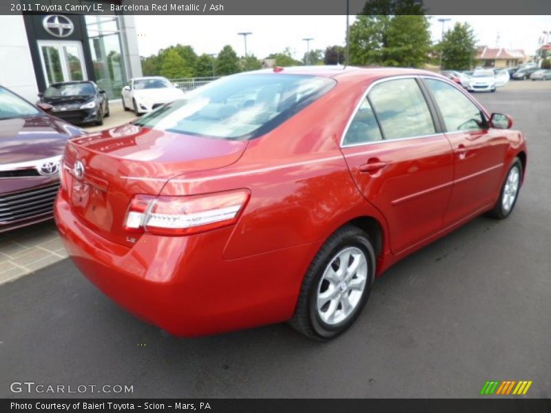 Barcelona Red Metallic / Ash 2011 Toyota Camry LE