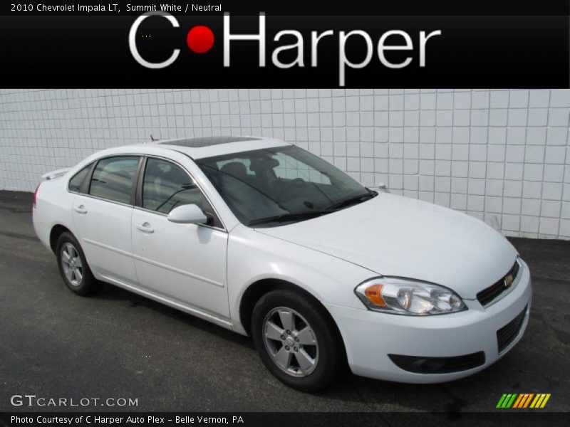 Summit White / Neutral 2010 Chevrolet Impala LT