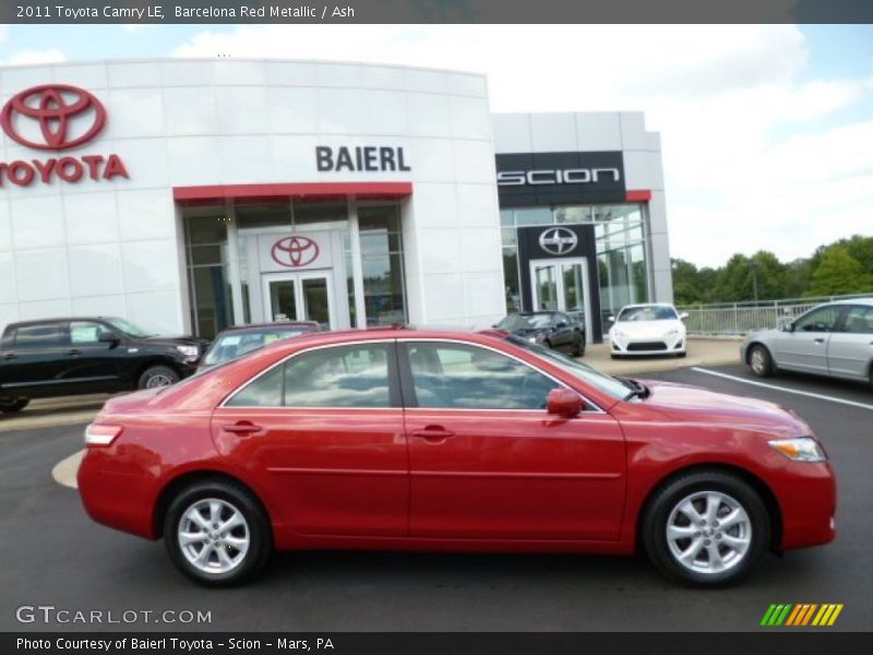 Barcelona Red Metallic / Ash 2011 Toyota Camry LE