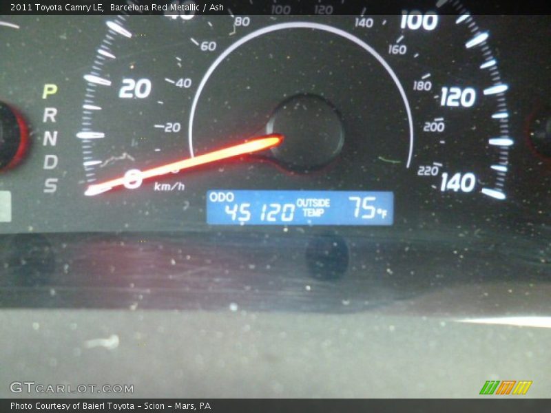Barcelona Red Metallic / Ash 2011 Toyota Camry LE