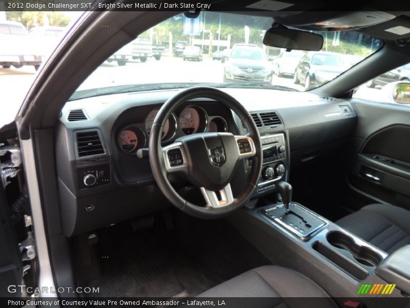 Bright Silver Metallic / Dark Slate Gray 2012 Dodge Challenger SXT