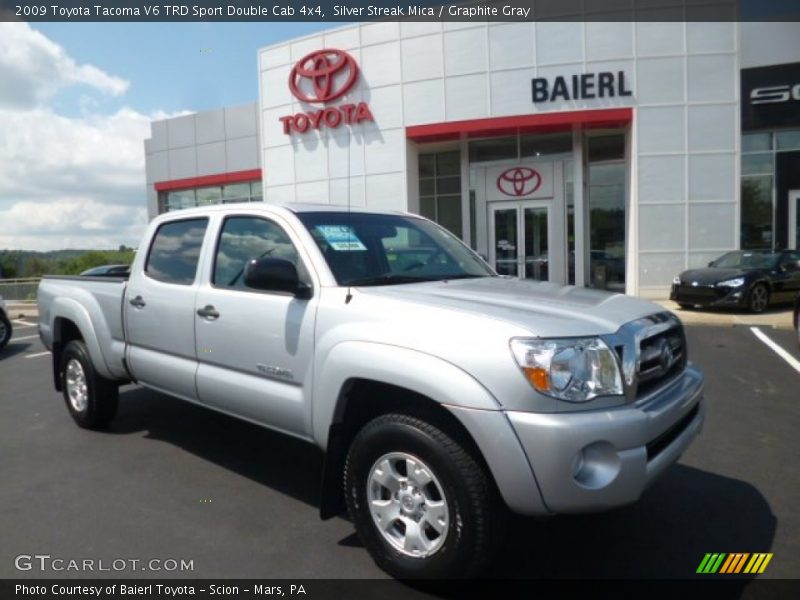 Silver Streak Mica / Graphite Gray 2009 Toyota Tacoma V6 TRD Sport Double Cab 4x4