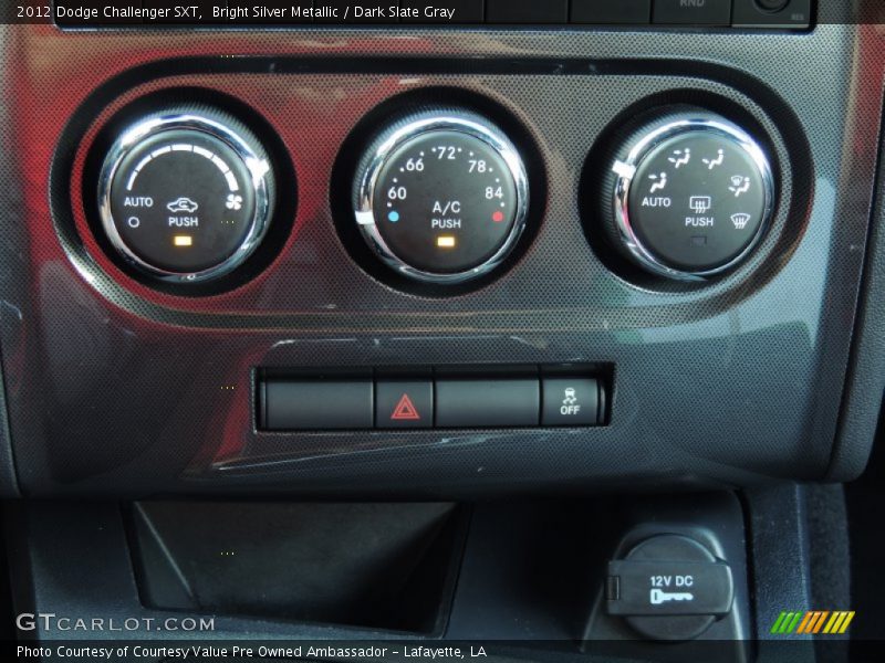 Bright Silver Metallic / Dark Slate Gray 2012 Dodge Challenger SXT