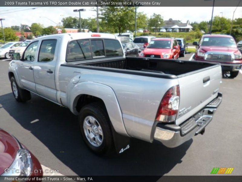 Silver Streak Mica / Graphite Gray 2009 Toyota Tacoma V6 TRD Sport Double Cab 4x4