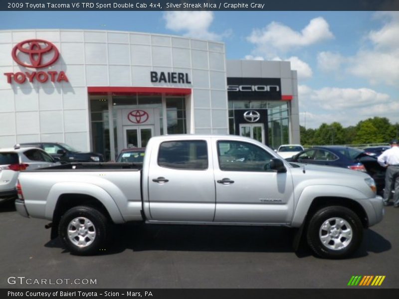 Silver Streak Mica / Graphite Gray 2009 Toyota Tacoma V6 TRD Sport Double Cab 4x4