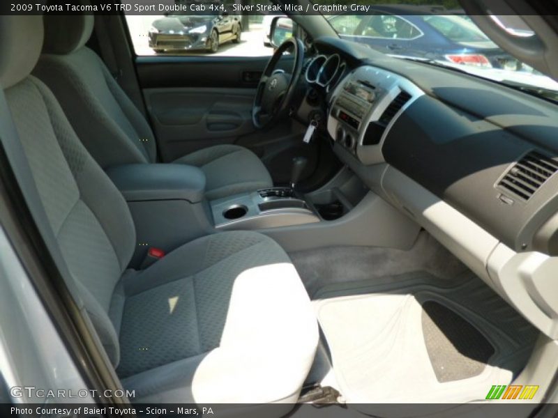 Silver Streak Mica / Graphite Gray 2009 Toyota Tacoma V6 TRD Sport Double Cab 4x4
