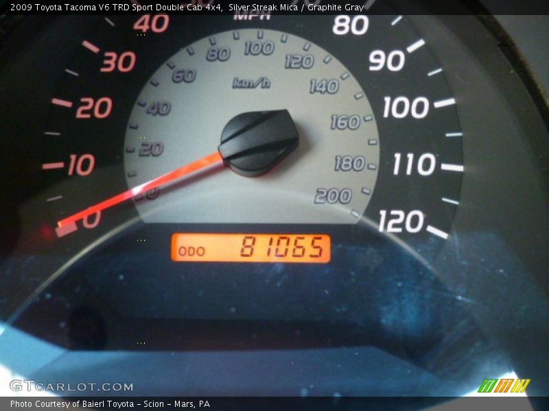 Silver Streak Mica / Graphite Gray 2009 Toyota Tacoma V6 TRD Sport Double Cab 4x4