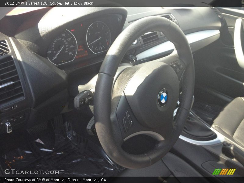 Jet Black / Black 2012 BMW 1 Series 128i Coupe