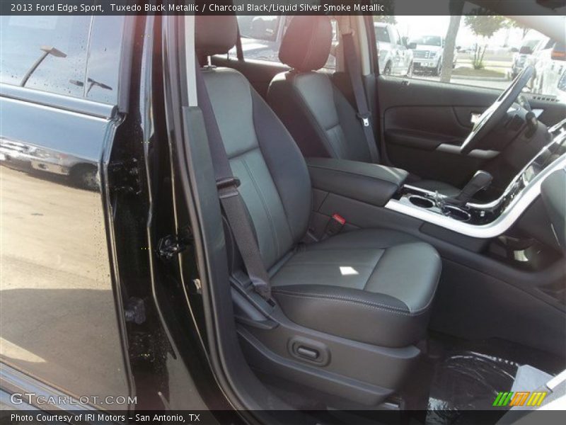 Tuxedo Black Metallic / Charcoal Black/Liquid Silver Smoke Metallic 2013 Ford Edge Sport