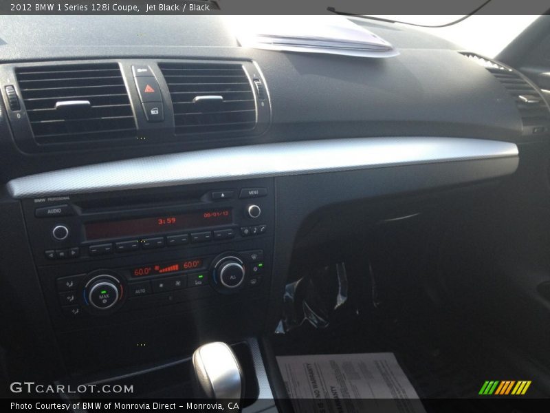 Jet Black / Black 2012 BMW 1 Series 128i Coupe