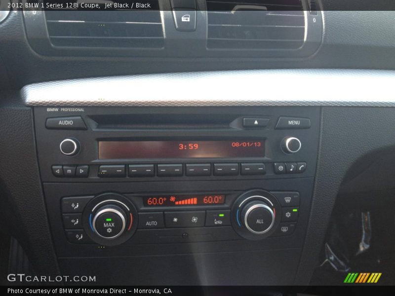 Jet Black / Black 2012 BMW 1 Series 128i Coupe
