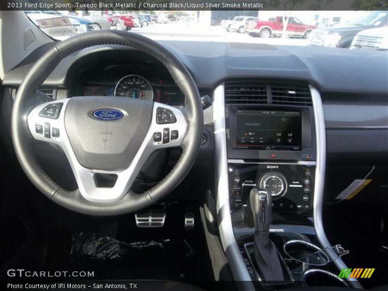 Tuxedo Black Metallic / Charcoal Black/Liquid Silver Smoke Metallic 2013 Ford Edge Sport