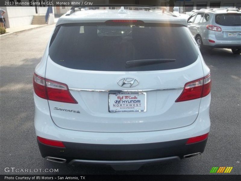 Monaco White / Gray 2013 Hyundai Santa Fe GLS
