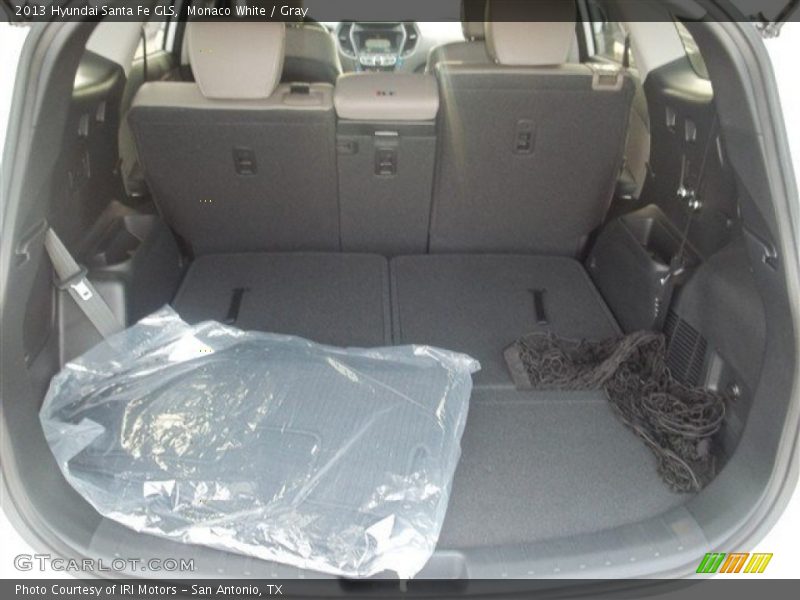 Monaco White / Gray 2013 Hyundai Santa Fe GLS