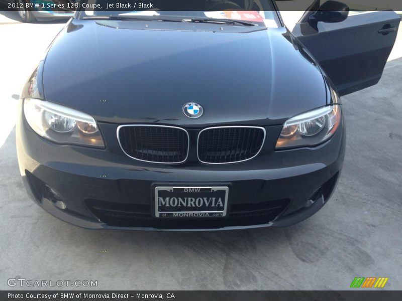 Jet Black / Black 2012 BMW 1 Series 128i Coupe