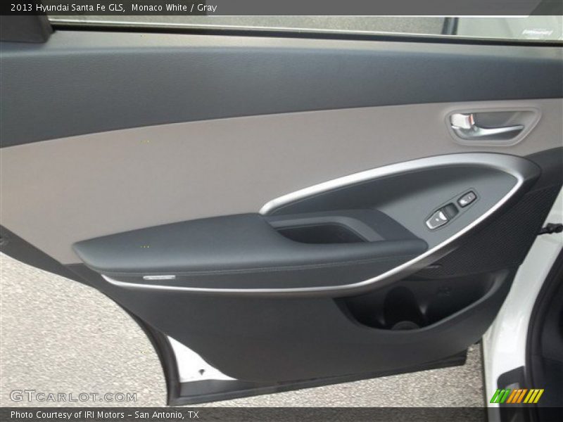Monaco White / Gray 2013 Hyundai Santa Fe GLS
