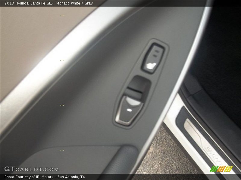 Monaco White / Gray 2013 Hyundai Santa Fe GLS