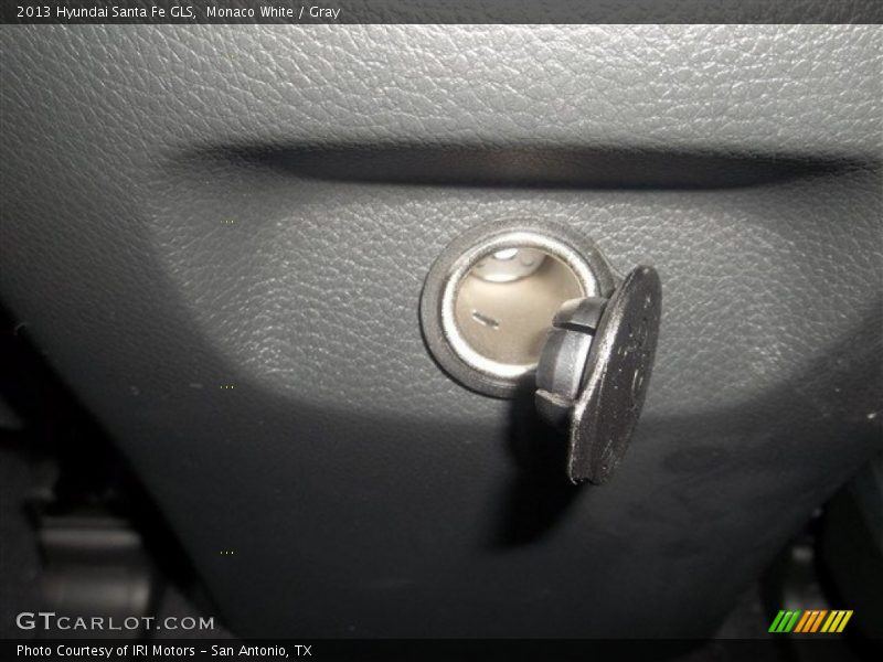 Monaco White / Gray 2013 Hyundai Santa Fe GLS